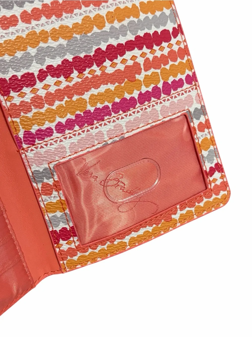 Vera Bradley Confetti Stripe Slim Travel Passport Organizer Bifold Wallet - NWOT